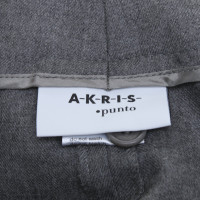 Akris Hose aus Wolle in Grau