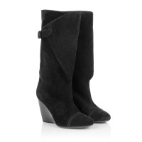 Balenciaga Suede boots in black