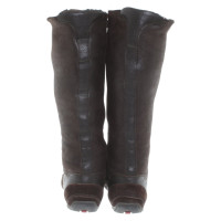 Prada Boots in dark brown