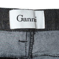 Ganni Jeans aus Baumwolle in Schwarz