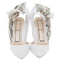 No. 21 Pumps/Peeptoes Leather in White