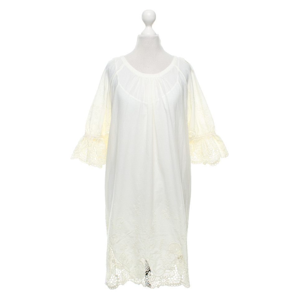 Ella Moss Robe en Coton en Crème