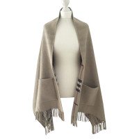 Burberry Giacca/Cappotto in Lana in Beige