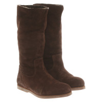 Shabbies Amsterdam Boots Suede in Brown