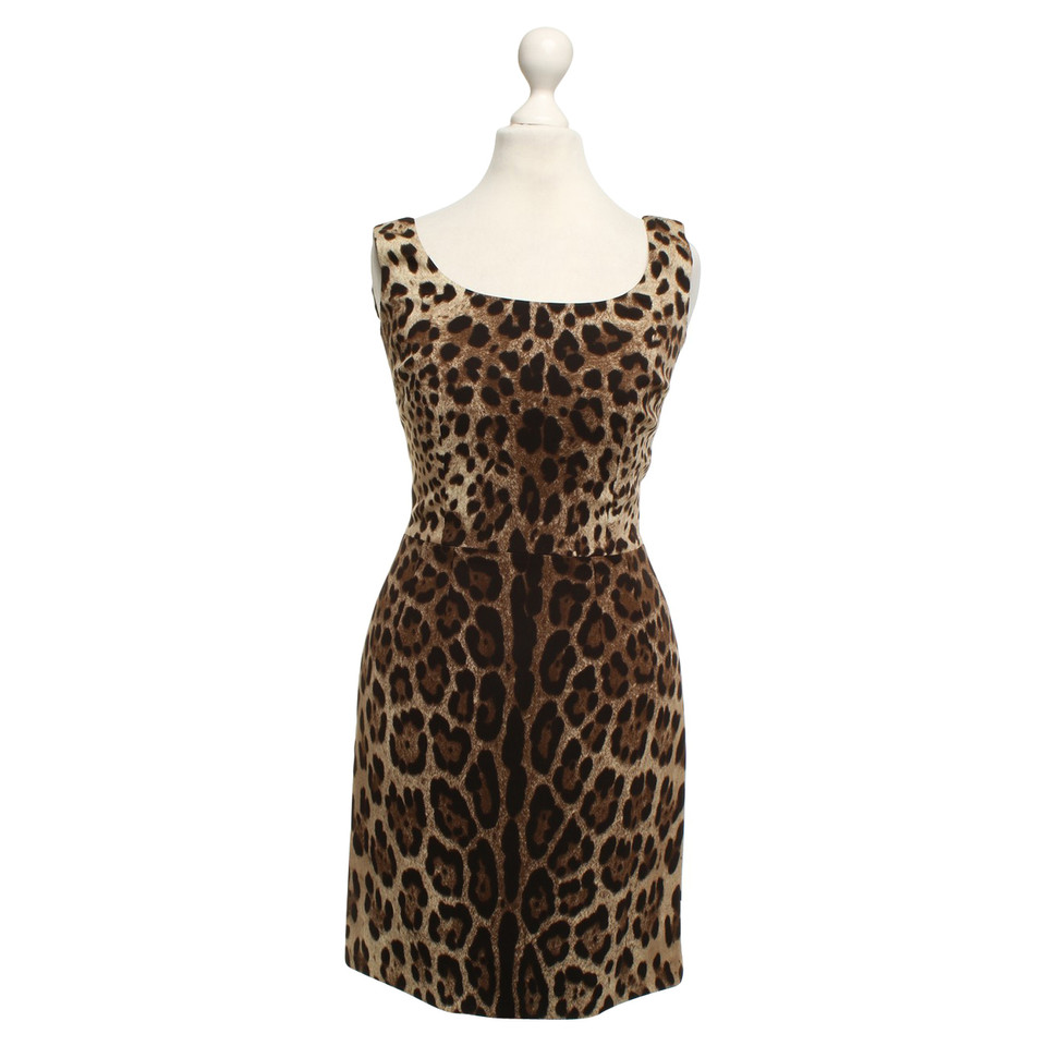 Dolce & Gabbana Kleid mit Leoparden-Print - Second Hand ...