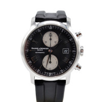 Baume & Mercier Armbanduhr aus Stahl in Schwarz