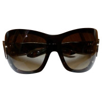 Christian Dior Bruine kunststof zonnebril