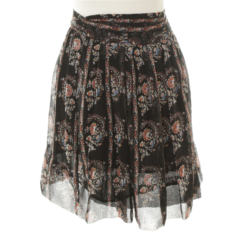 Isabel Marant Etoile Wrap-around rok met bloemenpatroon 