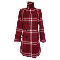 Burberry Veste/Manteau en Laine en Bordeaux