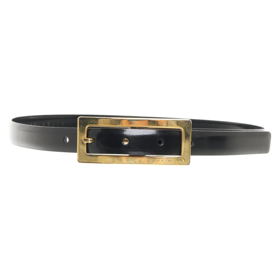 Coccinelle Belt Patent leather in Black