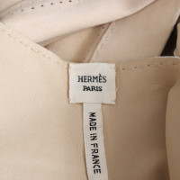 Hermès Vest Leer in Beige