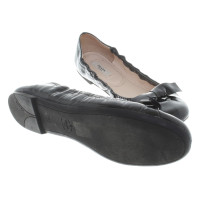 Prada Ballerinas in black patent leather
