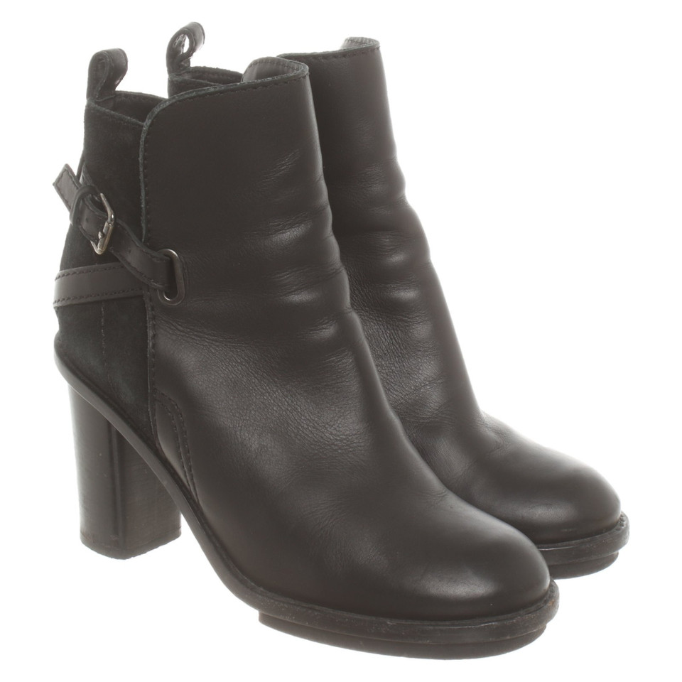 Acne Bottines en Cuir en Noir