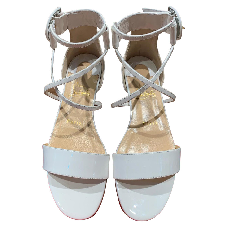 Christian Louboutin Sandals Patent leather in White