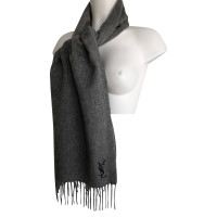 Yves Saint Laurent Scarf/Shawl Wool in Grey