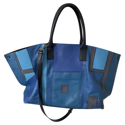 Akris Tote bag Leather in Blue