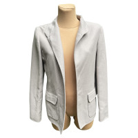 Agnona Jacke/Mantel aus Wolle in Grau