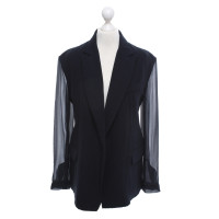 Céline Blazer aus Seide in Blau