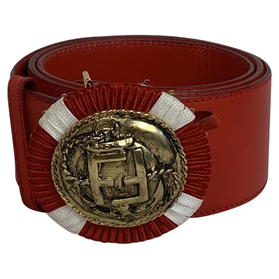 Fendi Belt Leather in Red
