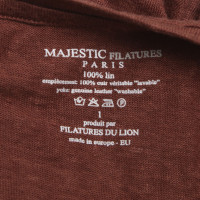 Majestic Shirt mit Lochmuster