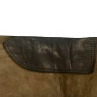 Dolce & Gabbana Trousers Suede in Olive
