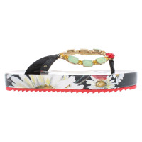 Dolce & Gabbana Zehentrenner mit floralem Muster
