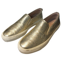 Gucci Slippers/Ballerinas Leather in Gold