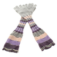 Missoni Handschuhe in Grau/Violett
