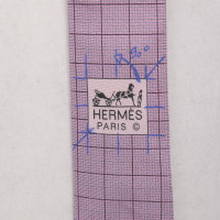 Hermès Bind oude roos met rode ruit