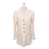 Chanel Blazer aus Baumwolle in Creme