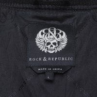 Rock & Republic Veste en cuir noire