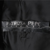 Patrizia Pepe Veste en cuir avec fourrure