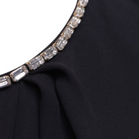 Elisabetta Franchi Black dress with gemstones