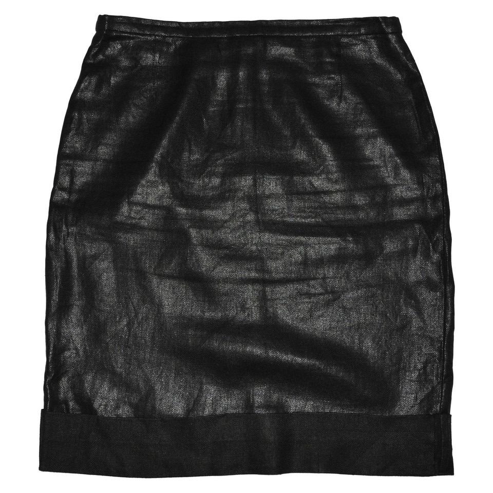 Max Mara Black Linen Skirt 