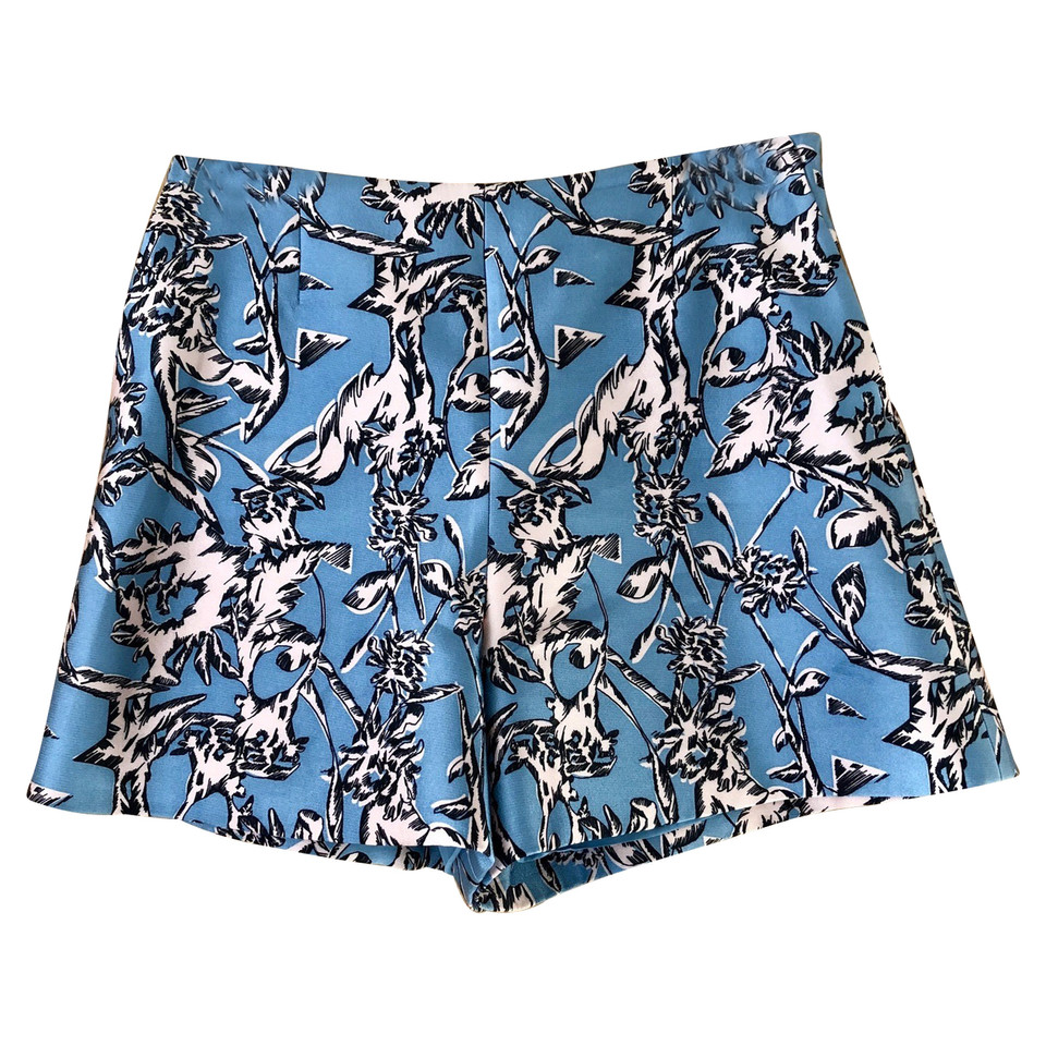 Balenciaga Zijde shorts in blauw