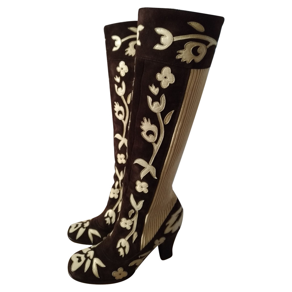 Dolce & Gabbana Floral theme boots
