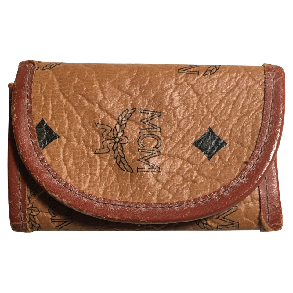 Mcm Porte-monnaie / portefeuille en cuir marron