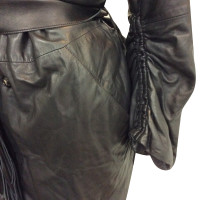 Ermanno Scervino Leather jacket with down