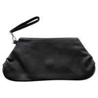 Yohji Yamamoto Handtasche aus Leder in Schwarz