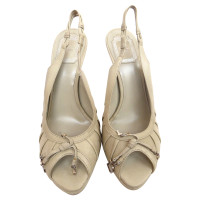 Christian Dior Peep-toes in beige leather