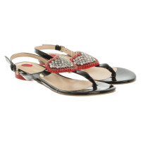 Moschino Love Sandals with gemstones