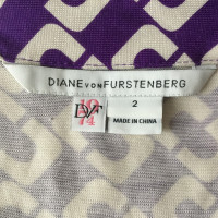 Diane Von Furstenberg Robe en Soie en Violet