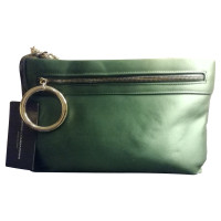 Atos Lombardini Clutch Bag Silk in Green