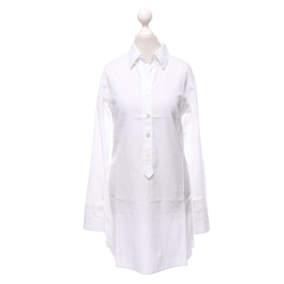 Jil Sander Top en Coton en Blanc