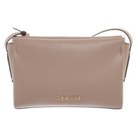 Calvin Klein Shoulder bag Leather in Taupe