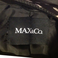 Max & Co Veste en cuir avec bande