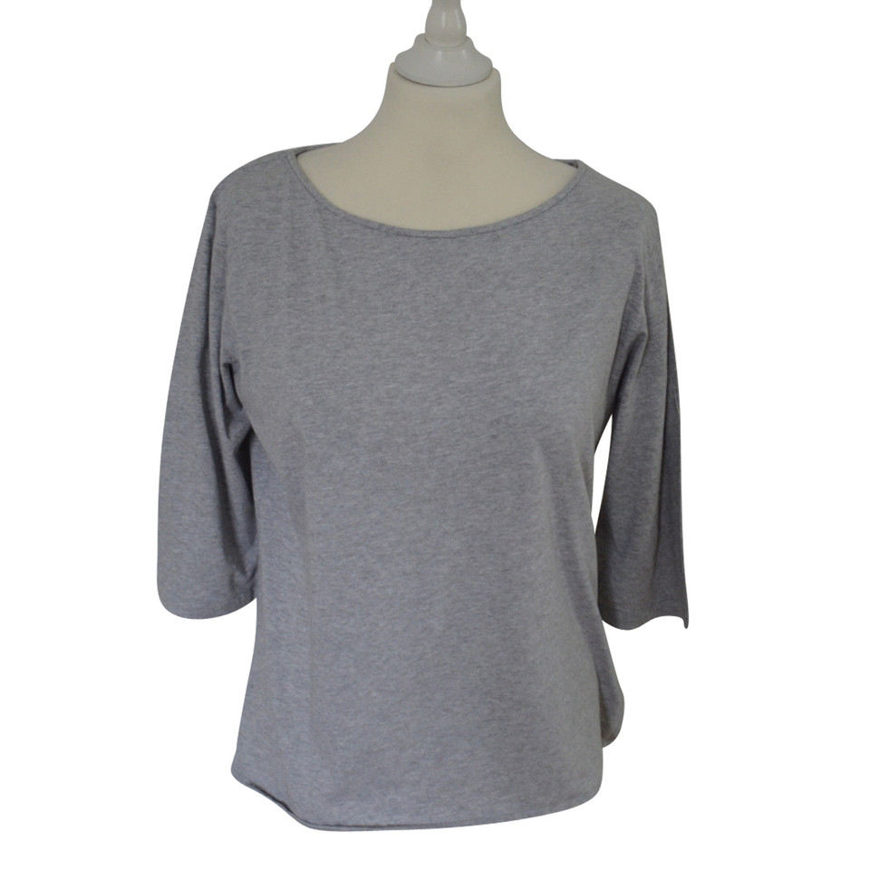 Majestic Filatures Top en Coton en Gris