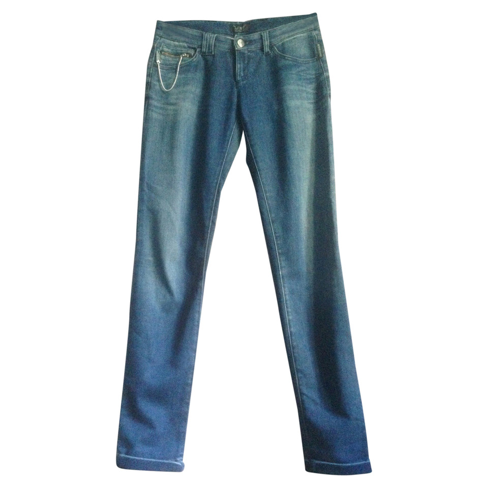 Armani Jeans Broeken Katoen in Blauw