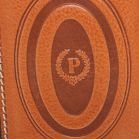 Pollini Beautycase aus Leder in Braun