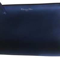 Christian Dior Clutch Leer in Blauw
